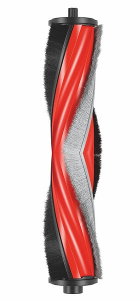 Bosch carbon power brush with red and black spiral bristles for Spotless robot vacuum.