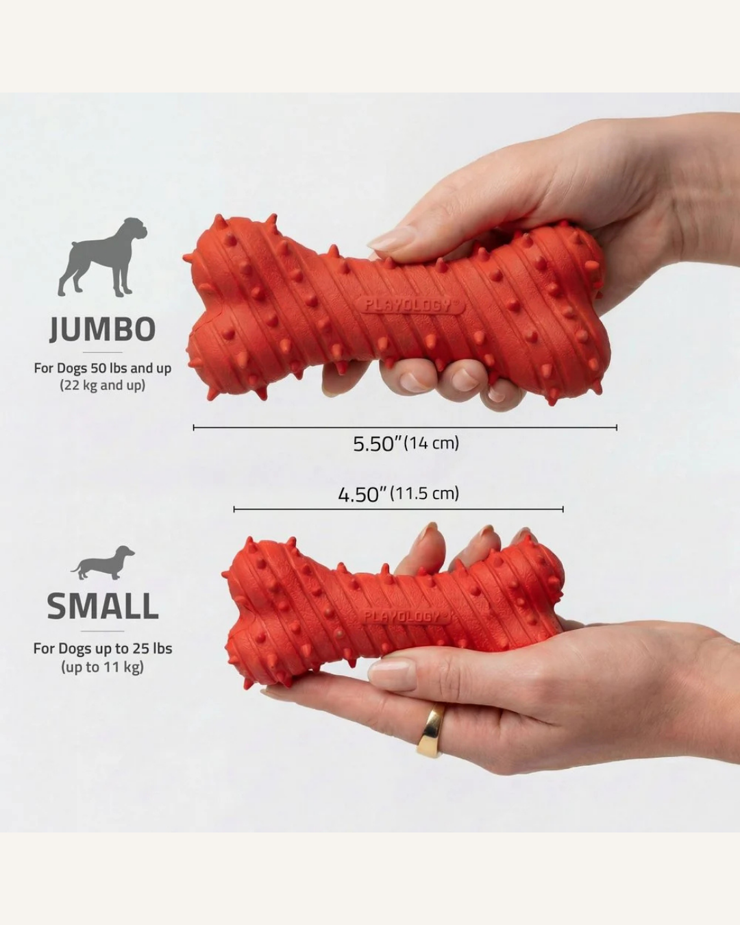 Playology Teething Bone Large | Beef