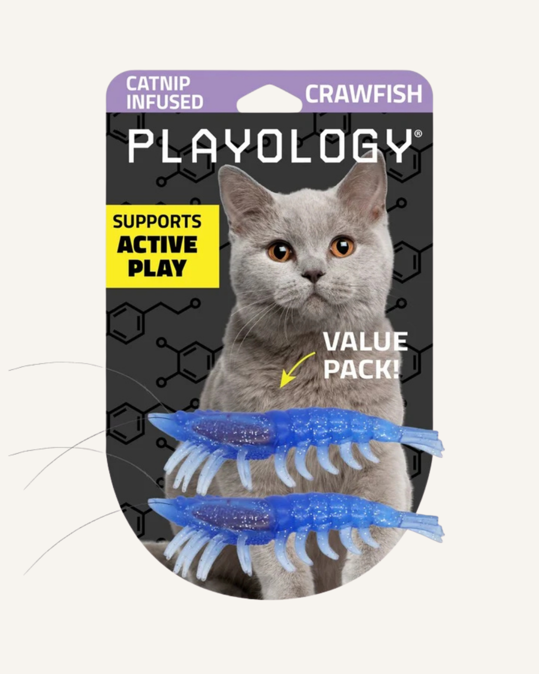 Playology Pouncing Crawfish 2-pack | Kattenspeelgoed