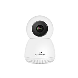 White spherical Pet Vision Live HD Camera with black lens and EYENIMAL logo on base.
