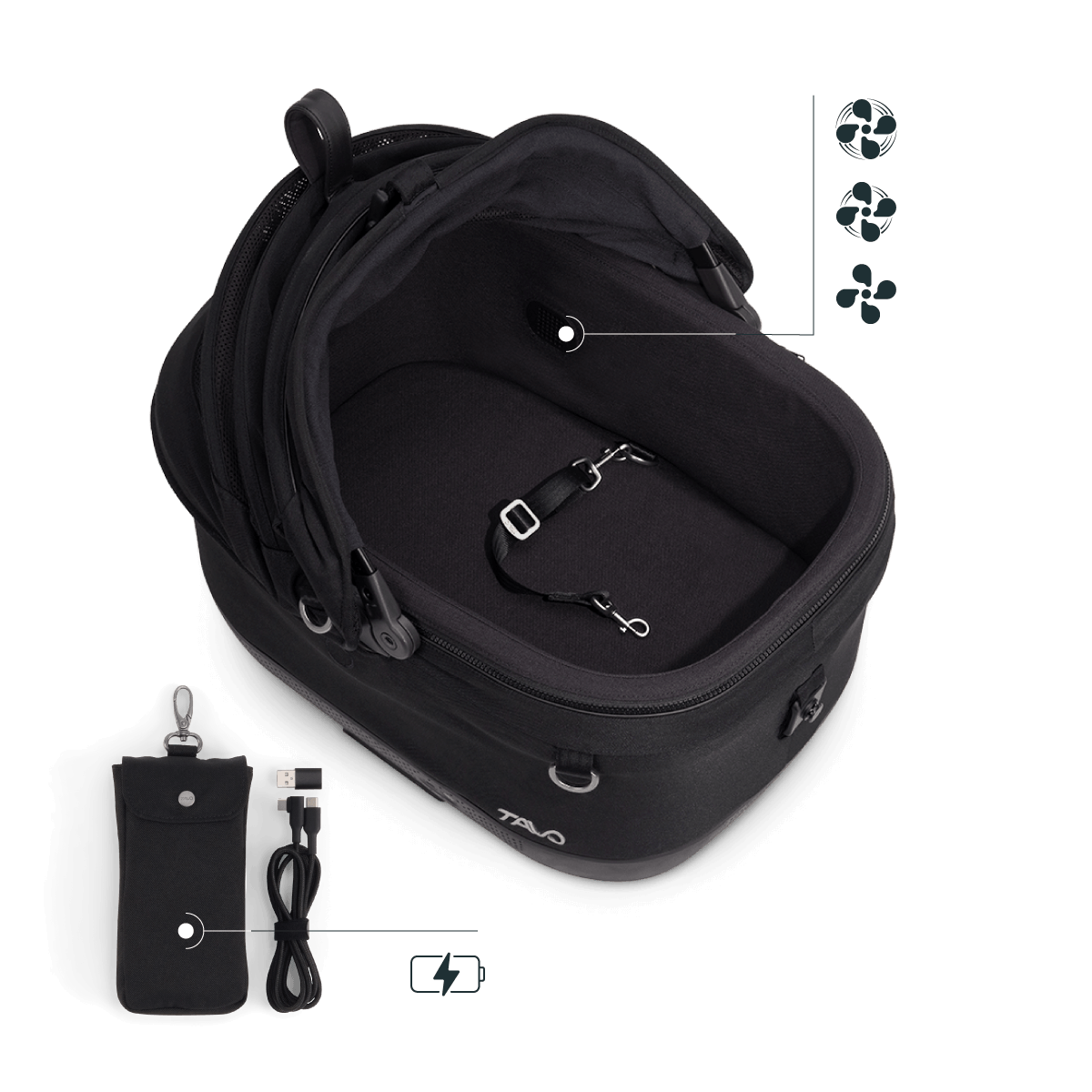 TAVO Maeve ISO Wind 5X, 6X en 7X – veilige en verkoelende autostoel voor huisdieren