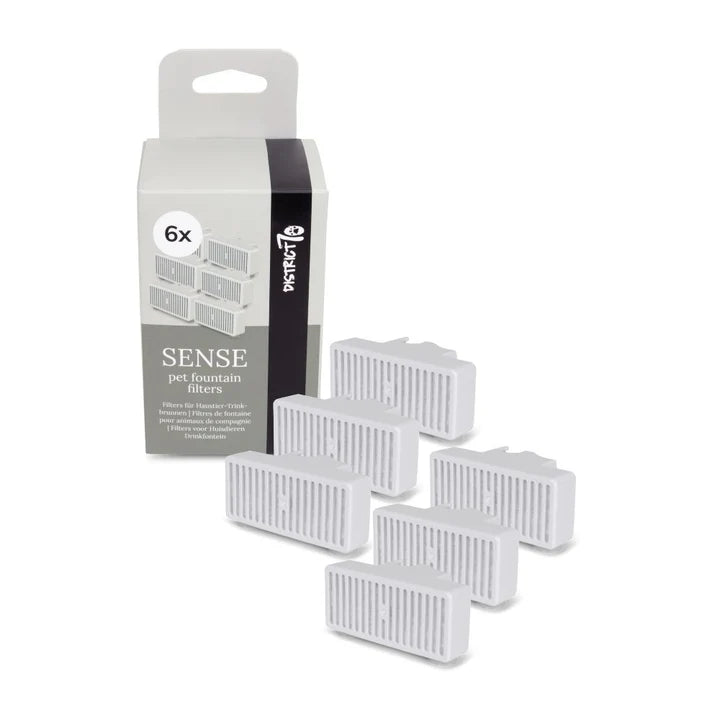 District 70 SENSE Filters 6 stuks | Vervangingsfilters voor SENSE Drinkfontein