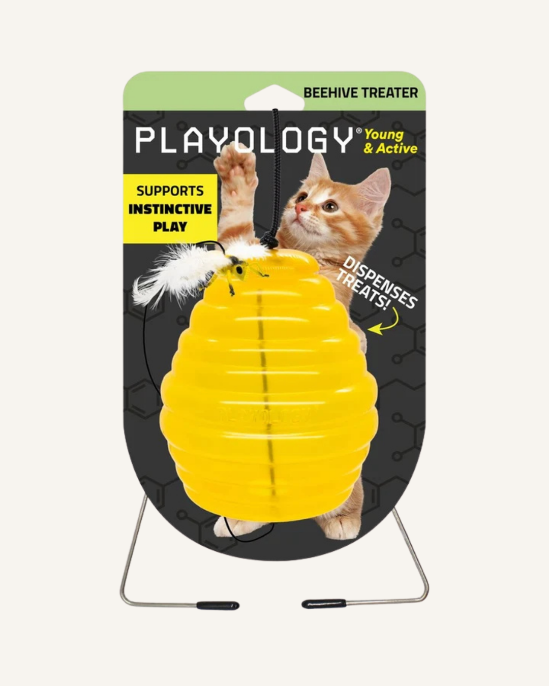 Playology Hanging Beehive Treater | Interactief Kattenspeelgoed