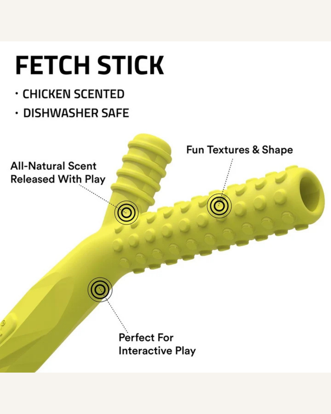 Playology Fetch Stick Large | Chicken